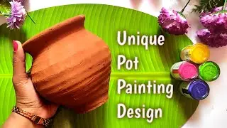 Pot Painting Design | Very Easy And Beautiful Pot Painting Ideas |