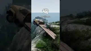 Szalone wypadki🤣(Koniec jest szalony)  #beamngdrive #beamngtuf #automobile #beamng #polska