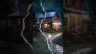 Relaxing sounds of thunder and rain for sleep #rainthundersounds  #thunderstormsounds