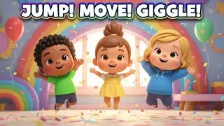 Jump, Move & Giggle! 🎶 Fun Action Song for Kids | Dance & Play Along