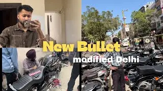new Bullet 🏍️ modified Delhi😱.// नई बुलेट मॉडिफाइड दिल्ली🥵