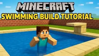 How to Build a Swimming Pool in Minecraft | Easy Pool Tutorial Step by Step #MinecraftSwimmingPool  