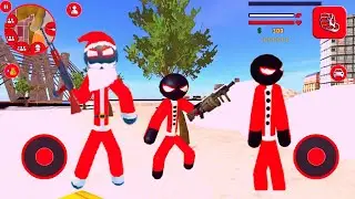 Stickman Santa Claus Rope Hero Vice City Gangster Vegas Crime City Warrior Android Gameplay By Game