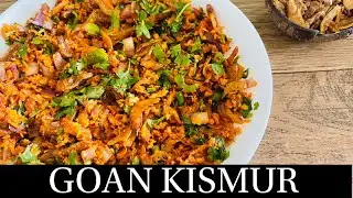 GOAN KISMUR RECIPE | DRIED SHRIMP SALAD| DRY PRAWN KISMUR RECIPE- BY NATASHA
