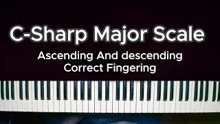 How To Play C-Sharp Major Scale #music #trending #song