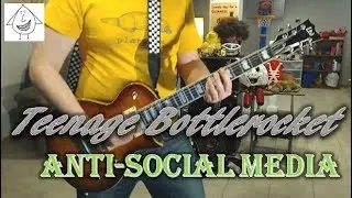Teenage Bottlerocket - Anti Social Media - Punk Guitar Cover (guitar tab in description!)
