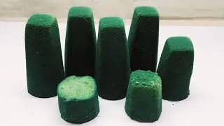 ASMR baking soda Dark and Light Green  colour 