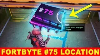 Fortnite Fortbyte #75 || Found within an airport hanger || Team Battle