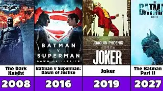 All Batman Movies List - Released and Upcoming (1943-2027)