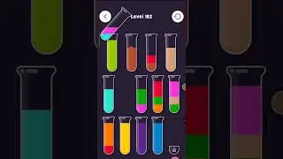 Color Water  Puzzle Sort Video❤️👌 Level 162 #games #puzzle #gameplay #watercolorsort #puzzlegame