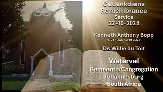 2025 10 22 Gedenkdiens - Kenneth Anthony Bopp (Ben)