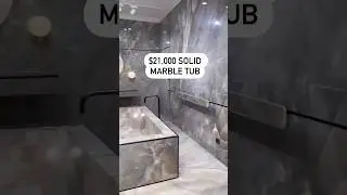 $21,000 Solid Marble Tub #marblebathroom #bathroomdecor #shprts