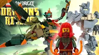 Wyldfyres Climber Mech & Cole's Rock Form | Ninjago Dragons Rising