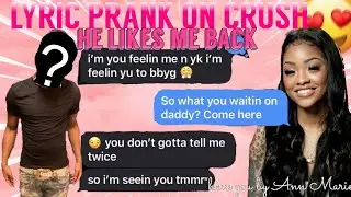LYRIC PRANK ON CRUSH!!🥰 (GONE RIGHT)