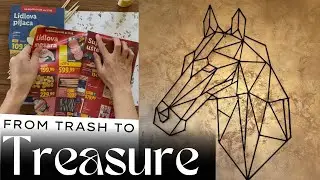 Turn old newspaper into a stylish wall decoration