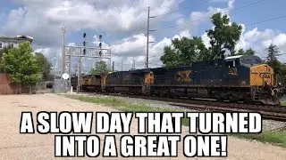 A slow day that turned into a great one, and a monster train too!