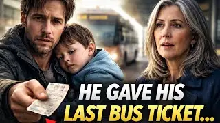 Single Dad Gave His Last Bus Ticket to a Stranger — He Had No Idea Who She Was 