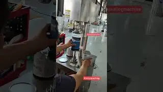 Semi automatic paper cans sealing machine #cansealingmachine #cansealer #seamer #sourcefactory