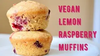 Vegan Lemon Raspberry Muffins | Quarantine Baking
