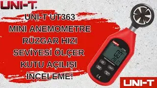 UNI-T UT363 Mini Anemometre / R&uuml;zgar Hızı - Seviyesi &Ouml;l&ccedil;er Kutu A&ccedil;ılışı ve İnceleme!