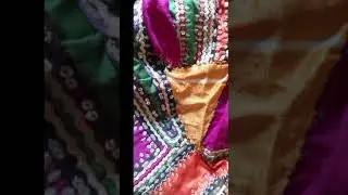 Sindh old traditional dress Gaj#culture #dressing village #weddingdress