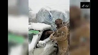 During heavy snowfall, the Pakistan Army continues to provide full support to civils in Tirah , KPK