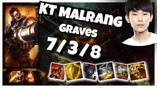 KT Malrang Graves JUNGLE (7/3/8) vs JAX Gameplay Replay - Patch 10.18