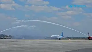 Air Tanzania maiden flight from Dar es salaam to Johannesburg