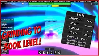 GRIND TO 300K LEVEL! | ROBLOX: A HERO'S DESTINY | JUSWAAA GAMING