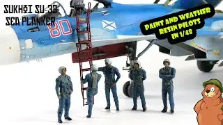 How to Paint 1/48 Pilots - Tempmodels Russian Air Force ПИЛОТЫ ВКС РФ