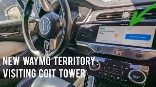Visiting Coit Tower in SF with Waymo