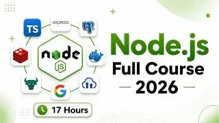 Node JS Full Course 2026 | Complete Backend Development Course | 17 Hours