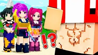 JJ Met Rumi Mira and Zoey in K-POP DEMON ISLAND! Can it be a TRAP? - Maizen Minecraft JJ & Mikey