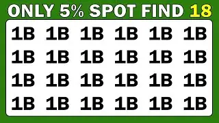Quick Eyes test 👀 | Find the Odd One Out - Number and Letter test.