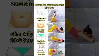🔥WEIGHT LOSS EXERCISES AT HOME 20X3 SETS FULL BODY FAT BURN WORKOUT🔥#gymworkout