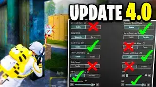 New Update 4.0 Best Settings & Sensitivity to Improve Headshots and Hip-Fire ✅❌ | PUBG MOBILE / BGMI