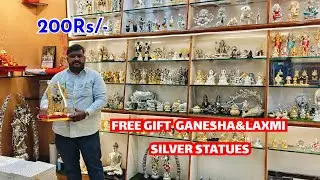 Chickpet Bangalore Manufacturer 24K Gold&999 Silver Plated Antique Statues Gifts/Single Courier AVL