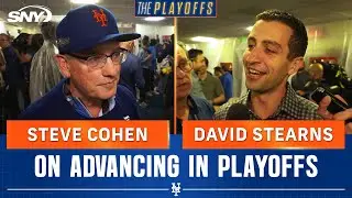 Steve Cohen and David Stearns celebrate and salute Mets as they advance to NLDS | SNY