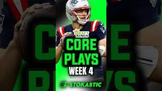 DraftKings NFL DFS Week 4 Core Plays | Sunday 9/28 DFS Picks