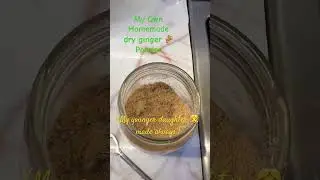 My own homemade ginger 🫚 dry powder _ my younger made always #ginger #gingerpowder