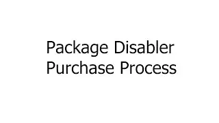 How to purchase Package Disabler (for existing users) in 2022?