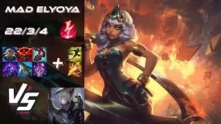 MAD Lions Elyoya JUNGLE Qiyana vs Diana [PENTAKILL] - EU Grandmaster Patch 25.18