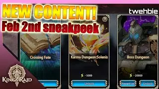 NEW CONTENT! King's raid febuary second sneakpeek
