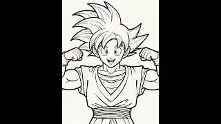 Printable Goku coloring page