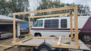 Low budget Home Depot removable boxed in trailer build (part1).