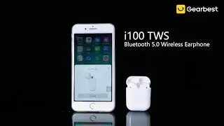 i100 TWS Binaural Bluetooth 5.0 Wireless Earphone - Gearbest.com