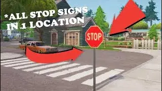 Destroy stop signs with the catalyst outfit - Fortnite Road Trip challenge Season 10