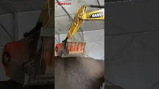 MOTEK Screening Bucket on SANY excavator - MT317 #MOTEK #recycling #excavatorattachments #screening