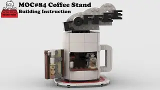 LEGO MOC#84/Tutorial#23 Coffee Stand Building Instruction