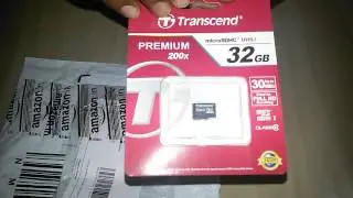 transcend 32gb micro sd memory card class 10 unboxing